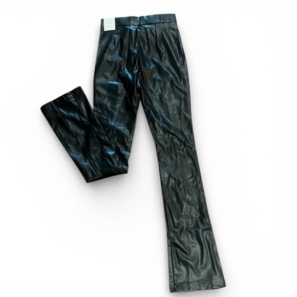 Zara New w/ Tag Pleather Pants - Picture 3 of 4